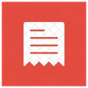 Receipt File Document Icon