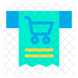 Receipt Cart  Icon