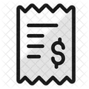 Receipt Dollar  Icon