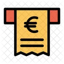 Euro Receipt Bill Icon