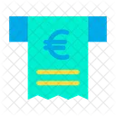 Euro Receipt Bill Icon