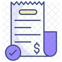 Receipt Bill Invoice Icon