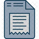 Receipt File Bill Icon