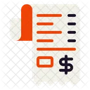 Receipt Bill Payment Icon