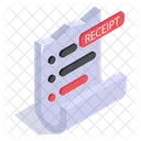 Receipt Billing Payment Icon