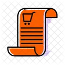 Receipt E Commerce Payment Icon