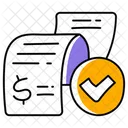 Receipt Finance Illustration Icon