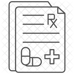 Prescrição médica  Ícone