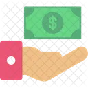 Receive Money Cash Paper Money Icon