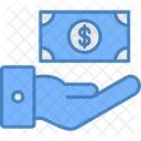 Receive Money Cash Paper Money Icon
