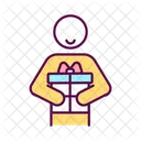 Receiving present  Icon