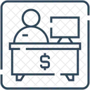 Recepção bancária  Ícone