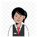 Avatar Recepcionista Feminina Avatar Administradora Ícone