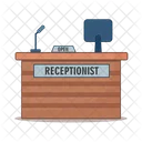 Recepcionista de recepção  Ícone