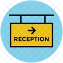 Reception Info Signboard Icon