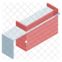 Reception Desk Table Icon