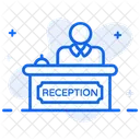 Reception Service Provider Front Desk Icon
