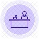 Reception Desk Receptiondesk Desk Icon