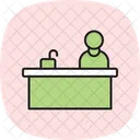 Reception Desk Receptiondesk Desk Icon