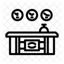 Reception Desk Hospitality Icon