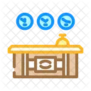 Reception Desk Hospitality Icon