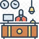 Reception Lobby Receptionist Icon