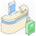 Travel Reception Desk Icon