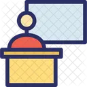 Reception Front Desk Help Desk Icon