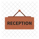 Reception Signboard Reception Signboard Icon