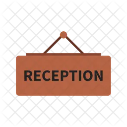 Reception signboard  Icon