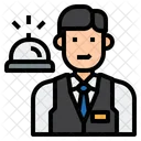 Ifront Desk Receptionist Occupation Icon