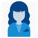 Receptionist Avatar Woman Icon