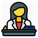 Receptionist Desk Assistant Icon