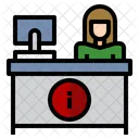 Receptionist Information Question Icon