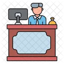 Receptionist Reception Service Icon