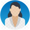 Receptionist Miss Hr Manager Icon