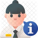 Receptionist Reception Service Icon