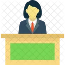 Reception Front Desk Help Desk Icon
