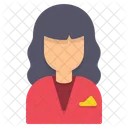 Receptionist Avatar Woman Icon