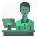 Receptionist Reception Service Icon