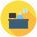 Receptionniste Hotel Voyage Icon