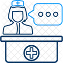 Receptionniste Infirmiere Medecin Icône