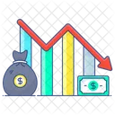 Recesion Grafico Financiero Analisis De Datos Icono