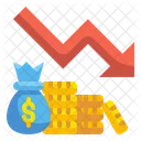 Recesion Crisis Economica Icono