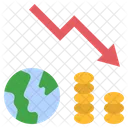 Recesion Pib Mundo Icono
