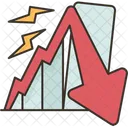 Recessao Economica Mercado Icon