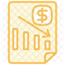 Recession Duotone Line Icon Icon