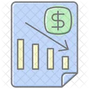 Recession Lineal Color Icon Icon