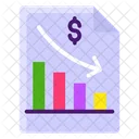 Recession Business Loss Business Downturn Icon