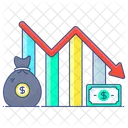 Recession Financial Chart Data Analytics Icon